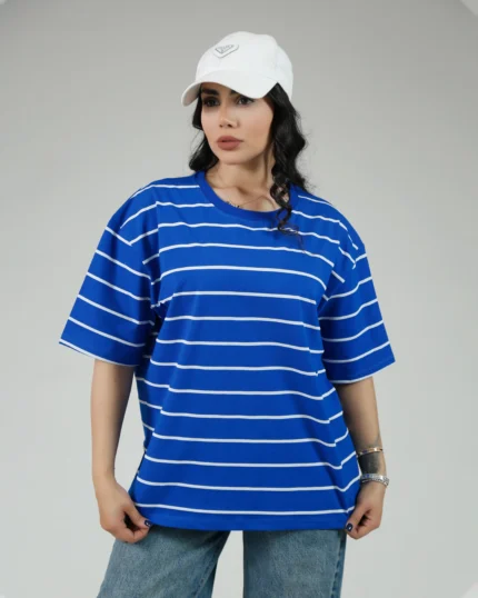 تیشرت باکسی راه راه