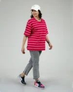 تیشرت باکسی راه راه