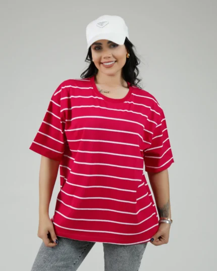 تیشرت باکسی راه راه