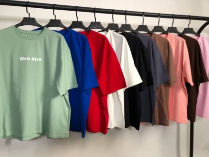 تیشرت باکسی چاپ miu miu