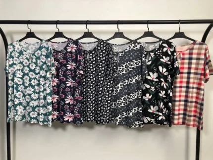 تیشرت ویسکوز یقه اشکی پک اول