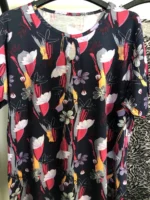 تیشرت ویسکوز یقه اشکی پک طرح بندی سوم