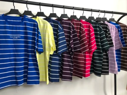 تیشرت باکسی راه راه چاپ لس انجلس