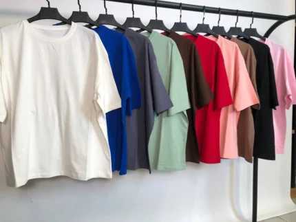 تیشرت باکسی ساده بدون چاپ