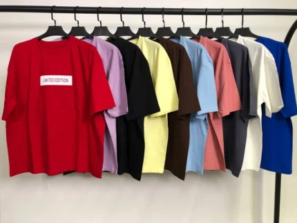 تیشرت باکسی پنبه چاپ LIMITED