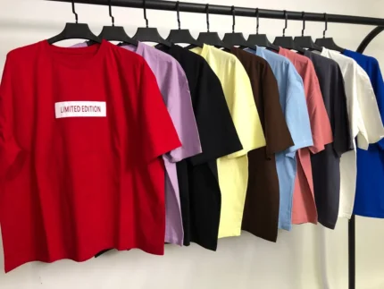 تیشرت باکسی پنبه چاپ LIMITED
