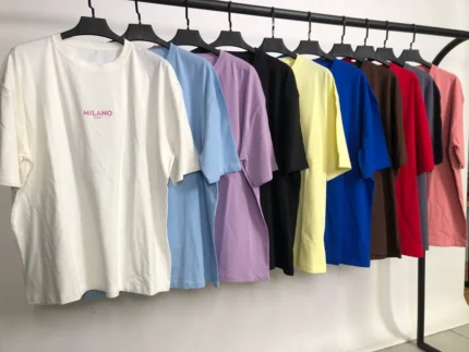 تیشرت لانگ پنبه چاپ MILANO