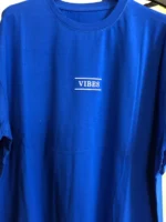 تیشرت لانگ پنبه چاپ VIBES