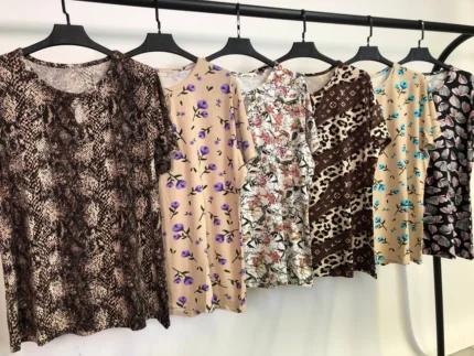 تیشرت ویسکوز یقه اشکی پک اول