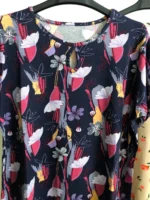 تیشرت ویسکوز یقه اشکی پک طرح بندی اول