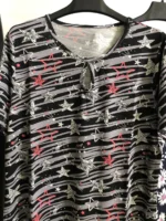 تیشرت ویسکوز یقه اشکی پک طرح بندی دوم