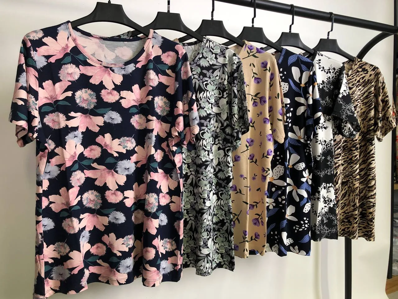 تیشرت ویسکوز یقه گرد پک ششم