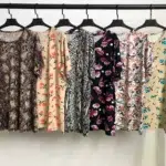 تیشرت ویسکوز یقه گرد پک طرح بندی اول
