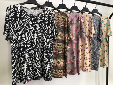 تیشرت یقه گرد پک طرح بندی هشتم