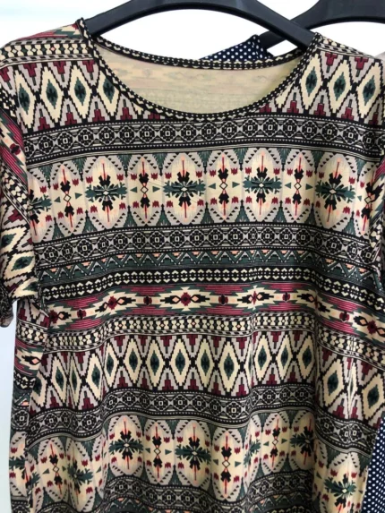 ست تیشرت و شلوار ویسکوز پک طرح بندی سوم